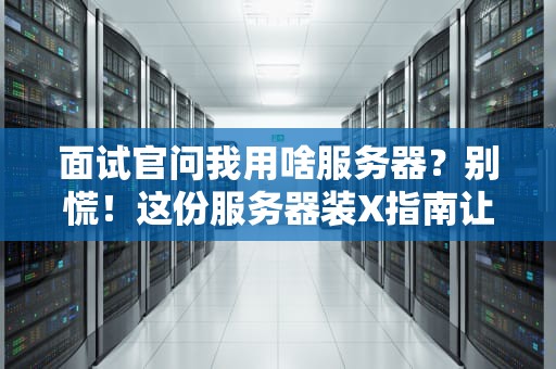 面试官问我用啥服务器？别慌！这份服务器装X指南让你对答如流