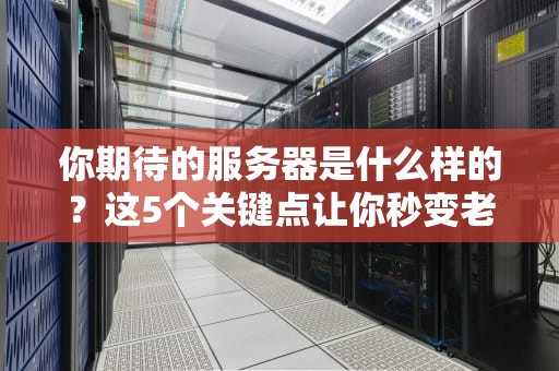 你期待的服务器是什么样的？这5个关键点让你秒变老司机！