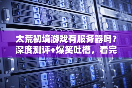 太荒初境游戏有服务器吗？深度测评+爆笑吐槽，看完秒懂！