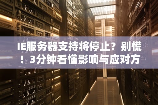 IE服务器支持将停止？别慌！3分钟看懂影响与应对方案