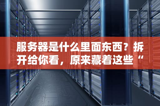 服务器是什么里面东西？拆开给你看，原来藏着这些“宝贝”！