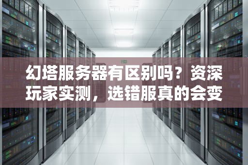 幻塔服务器有区别吗？资深玩家实测，选错服真的会变孤儿！