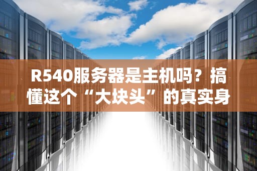 R540服务器是主机吗？搞懂这个“大块头”的真实身份！