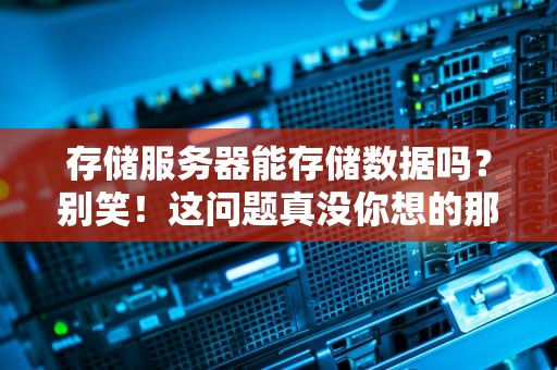存储服务器能存储数据吗？别笑！这问题真没你想的那么简单！