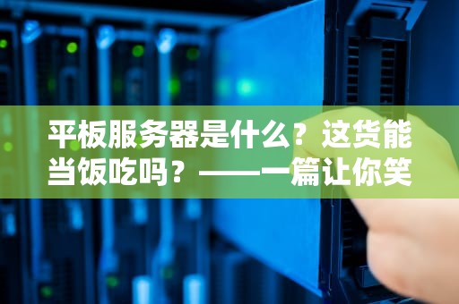 平板服务器是什么？这货能当饭吃吗？——一篇让你笑出腹肌的科普指南