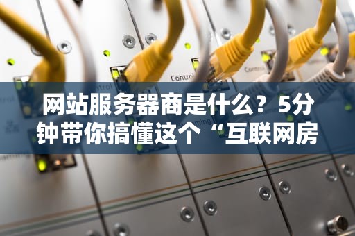 网站服务器商是什么？5分钟带你搞懂这个“互联网房东”的生意经！