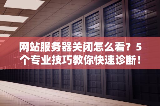 网站服务器关闭怎么看？5个专业技巧教你快速诊断！