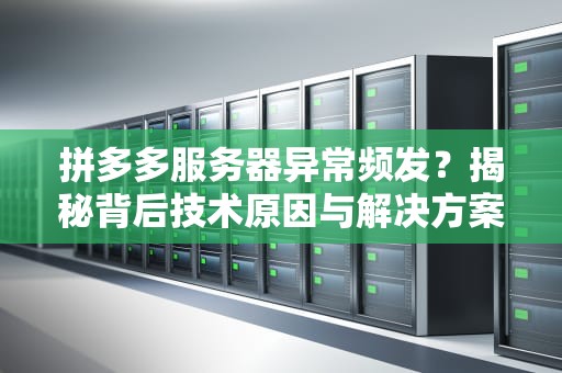 拼多多服务器异常频发？揭秘背后技术原因与解决方案！