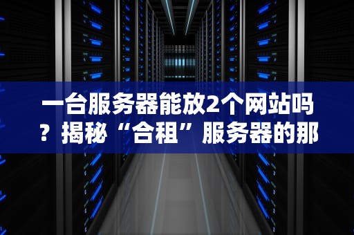 一台服务器能放2个网站吗？揭秘“合租”服务器的那些骚操作！