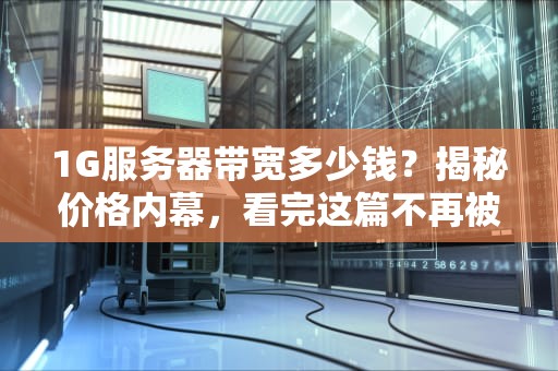 1G服务器带宽多少钱？揭秘价格内幕，看完这篇不再被坑！