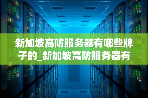 新加坡高防服务器有哪些牌子的_新加坡高防服务器有哪些牌子的手机_新加坡高防服务器品牌一览