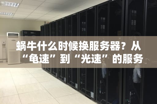 蜗牛什么时候换服务器？从“龟速”到“光速”的服务器升级指南！