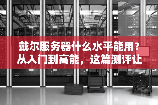 戴尔服务器什么水平能用？从入门到高能，这篇测评让你笑出“机”叫！