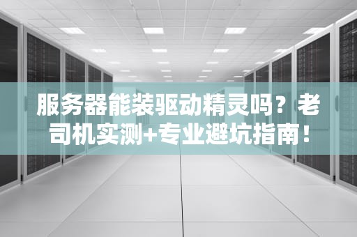 服务器能装驱动精灵吗？老司机实测+专业避坑指南！