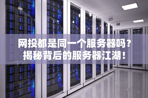 网投都是同一个服务器吗？揭秘背后的服务器江湖！