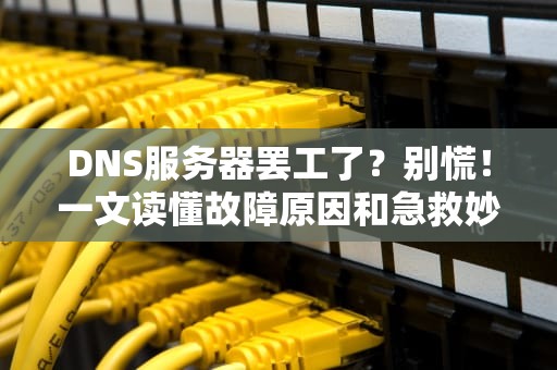 DNS服务器罢工了？别慌！一文读懂故障原因和急救妙招