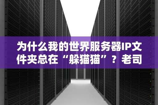为什么我的世界服务器IP文件夹总在“躲猫猫”？老司机带你轻松揪出它！