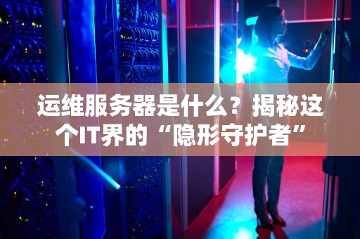 运维服务器是什么？揭秘这个IT界的“隐形守护者”