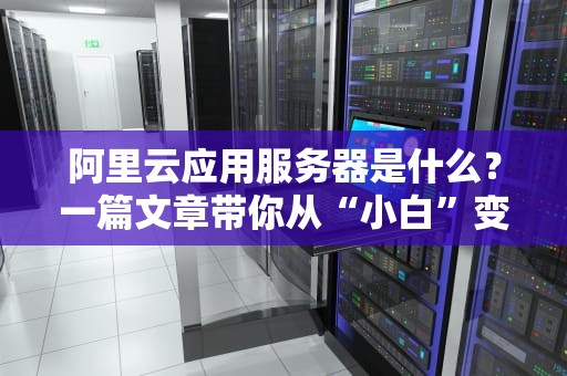 阿里云应用服务器是什么？一篇文章带你从“小白”变“大神”！