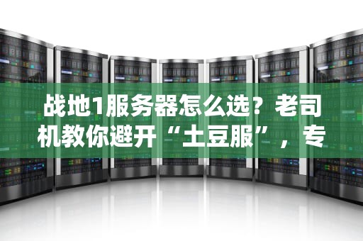 战地1服务器怎么选？老司机教你避开“土豆服”，专挑神仙打架的战场！