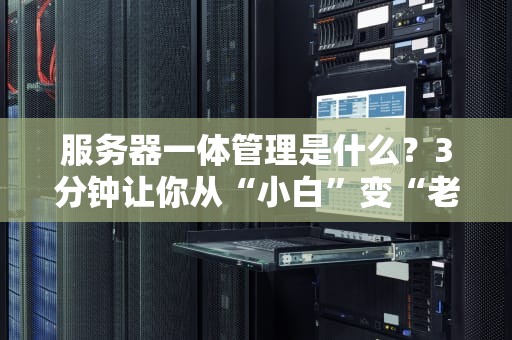 服务器一体管理是什么？3分钟让你从“小白”变“老司机”！