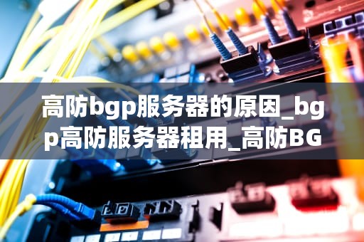 高防bgp服务器的原因_bgp高防服务器租用_高防BGP服务器的重要性及其优势