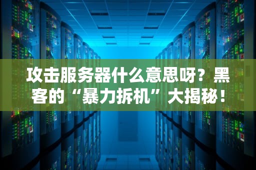 攻击服务器什么意思呀？黑客的“暴力拆机”大揭秘！
