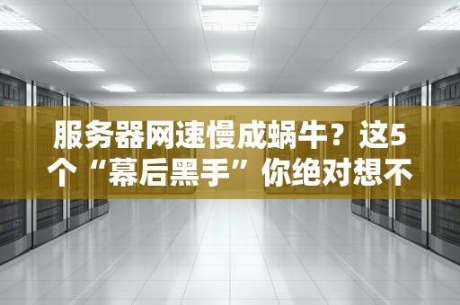 服务器网速慢成蜗牛？这5个“幕后黑手”你绝对想不到！