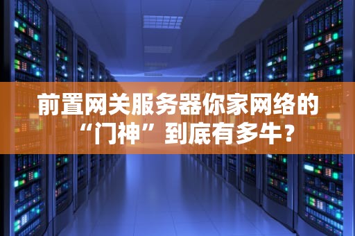 前置网关服务器你家网络的“门神”到底有多牛？