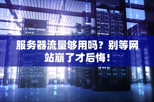 服务器流量够用吗？别等网站崩了才后悔！