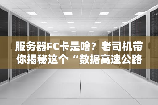 服务器FC卡是啥？老司机带你揭秘这个“数据高速公路”的硬核真相！