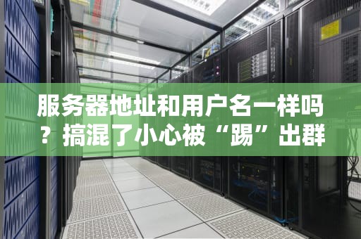 服务器地址和用户名一样吗？搞混了小心被“踢”出群聊！