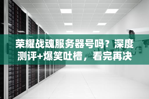 荣耀战魂服务器号吗？深度测评+爆笑吐槽，看完再决定入坑！