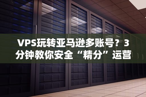 VPS玩转亚马逊多账号？3分钟教你安全“精分”运营！