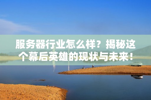 服务器行业怎么样？揭秘这个幕后英雄的现状与未来！