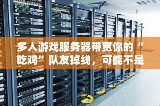 多人游戏服务器带宽你的“吃鸡”队友掉线，可能不是网速的锅！