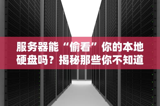 服务器能“偷看”你的本地硬盘吗？揭秘那些你不知道的存储秘密！