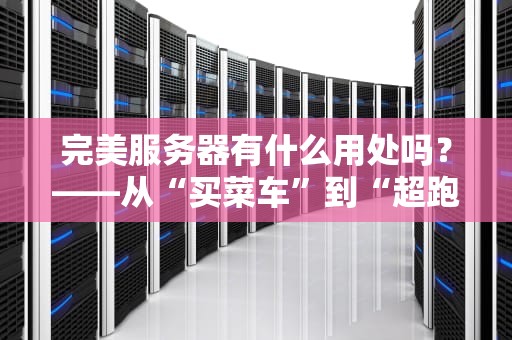 完美服务器有什么用处吗？——从“买菜车”到“超跑”的服务器进化论