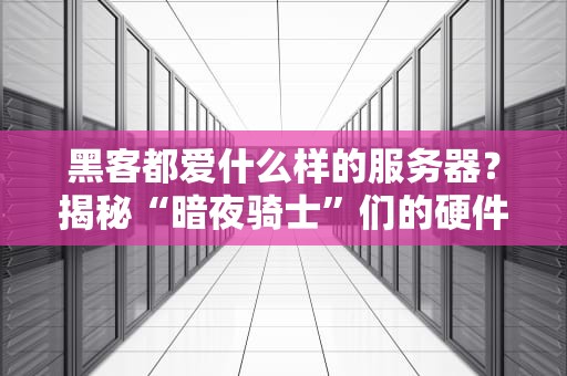 黑客都爱什么样的服务器？揭秘“暗夜骑士”们的硬件心头好！