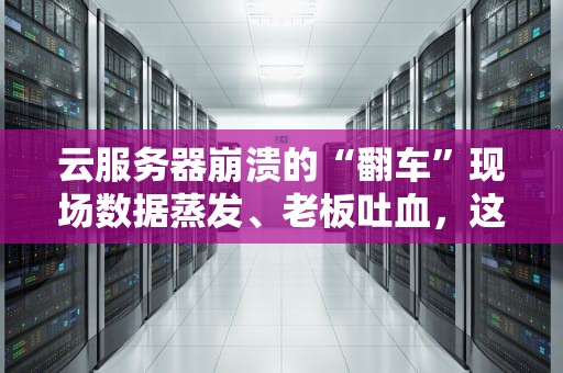 云服务器崩溃的“翻车”现场数据蒸发、老板吐血，这份避坑指南请收好！