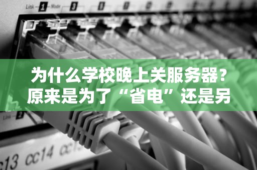 为什么学校晚上关服务器？原来是为了“省电”还是另有隐情？