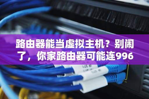 路由器能当虚拟主机？别闹了，你家路由器可能连996都扛不住！