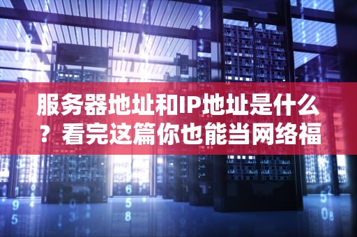 服务器地址和IP地址是什么？看完这篇你也能当网络福尔摩斯！