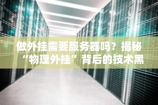 做外挂需要服务器吗？揭秘“物理外挂”背后的技术黑箱！