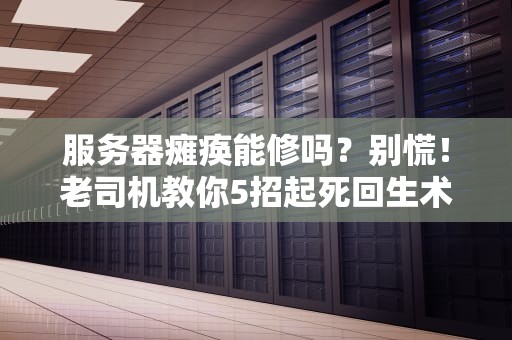服务器瘫痪能修吗？别慌！老司机教你5招起死回生术