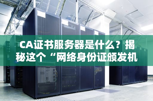 CA证书服务器是什么？揭秘这个“网络身份证颁发机构”的硬核内幕！