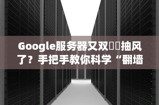 Google服务器又双叒叕抽风了？手把手教你科学“翻墙”自救指南！