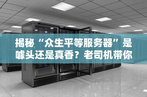 揭秘“众生平等服务器”是噱头还是真香？老司机带你一探究竟！