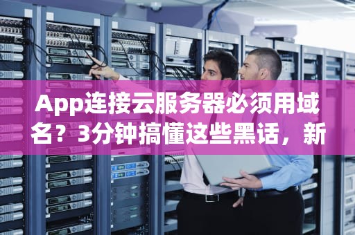 App连接云服务器必须用域名？3分钟搞懂这些黑话，新手也能秒变老司机！