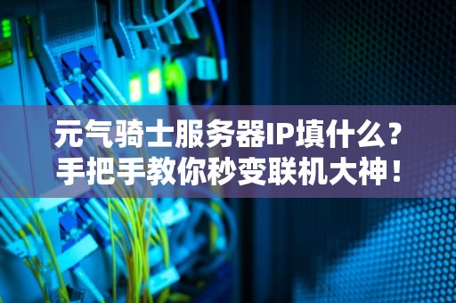 元气骑士服务器IP填什么？手把手教你秒变联机大神！